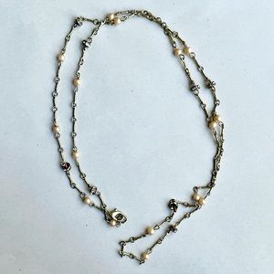 Anthropologie Necklace w/ Pearls & Rhinestones